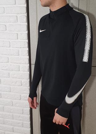 Мужская спортивная беговая легкая кофта на флисе nike dri-fit оригинал размер m м2 фото