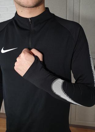 Мужская спортивная беговая легкая кофта на флисе nike dri-fit оригинал размер m м3 фото