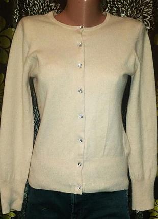 Кофта кашемир100% кольору пудри м'яка тепла