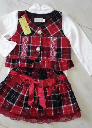 Костюм  новогодний красная шапочка