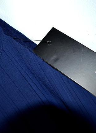 Элитное синее плиссированное платье макси tfnc london7 фото