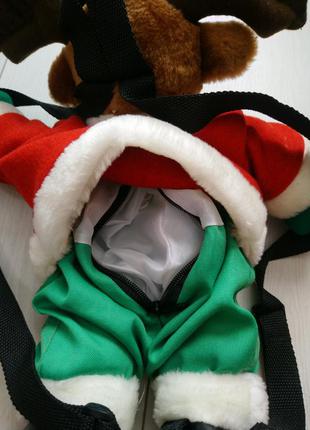 Рюкзак іграшка новорічний олень4 фото
