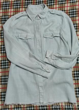 Стильная рубашка zara.6 фото