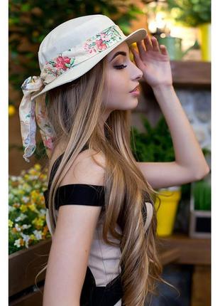 Шляпа-канотье «шанталь» - 1561 бежевый