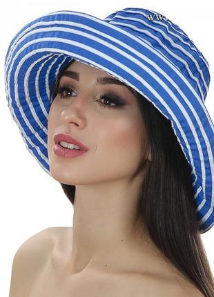 Моделируемая шляпка - 027-04 синий+белый