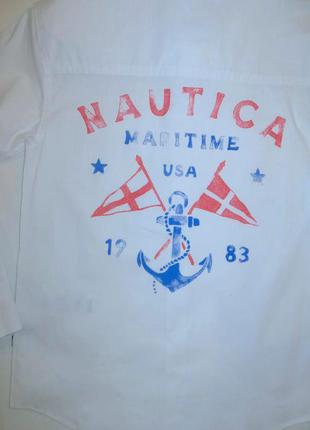 Стильна сорочка nautica на хлопчика 7-8 років бавовна4 фото