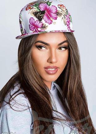 Кепка в цветочный принт - 19604