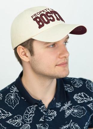 Мужская кепка «бостон» - 1362 бежевый