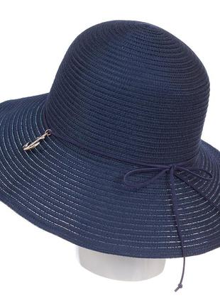 Летняя шляпа для пляжа с якорем - шс-2221 тёмно-синий2 фото
