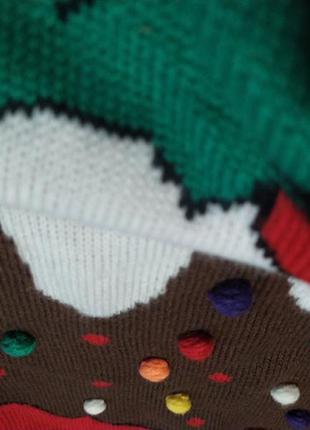 Теплий новорічний,різдвяний светр кекс6 фото