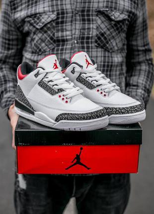 Кросівки nike air jordan retro 3 white