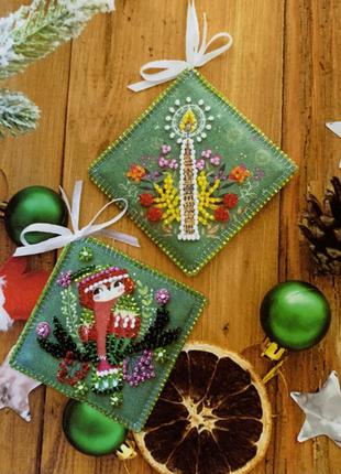 Hand-made christmas toys, новогодние украшения ручной работы