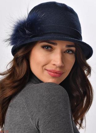Элегантная женская шляпка от польской компании loman "raccoon" - 1235503 бордовый