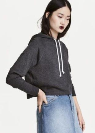 Вкорочене худі h&m л на флісі