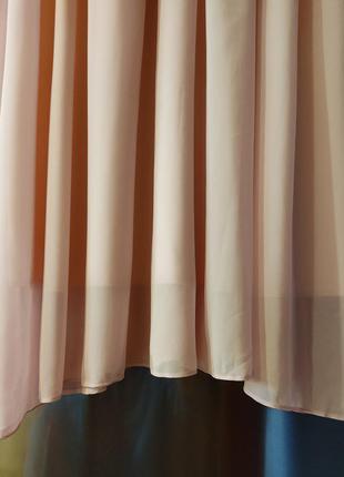 Нарядное длинное воздушное платье с вышивкой9 фото