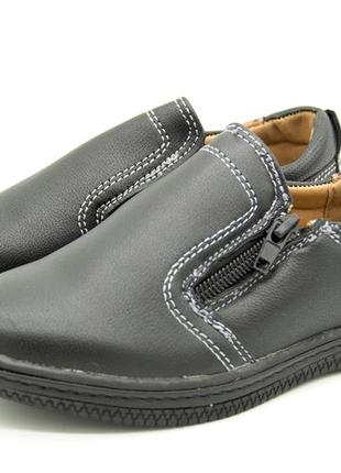 Туфли для мальчика ok shoes черный (801 boy black (27 (19 cм))