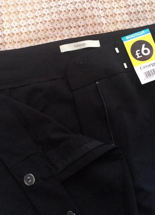 Базовые легкие черные брюки большого размера george6 фото