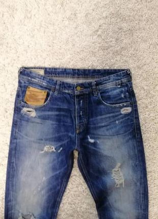 Стильные рваные мужские джинсы zara 32 в очень хорошем состоянии2 фото