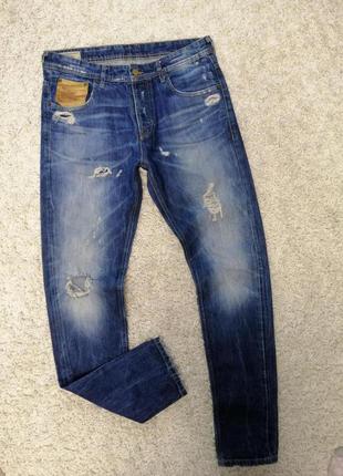 Стильные рваные мужские джинсы zara 32 в очень хорошем состоянии1 фото