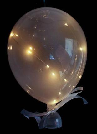 Скляна підвісний декор куля білий 22 см
