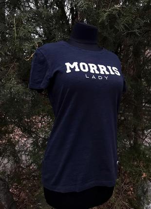 Morris lady базовая синяя футболка с принтом3 фото