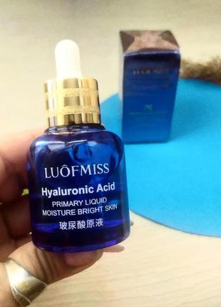 💦сыворотка для лица увлажняющая luofmiss hyaluronic acid  с гиалуроновой кислотой
30мл азиатская косметика корейская сыворотка