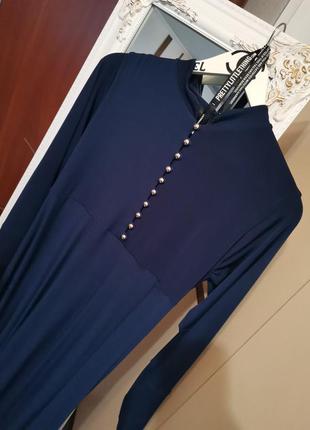Ліквідація 🎉шикарне синє плаття максі в стилі вінтаж 11596 фото