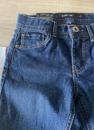 Джинсы с блестками для девочки 5