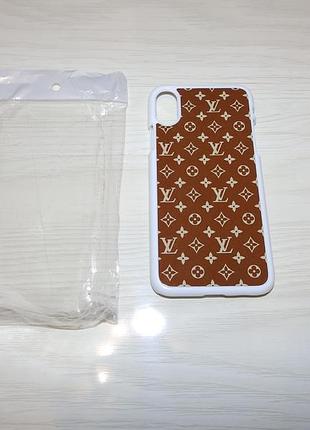Чехол для iphone x / xs print monogram louis vuitton 3