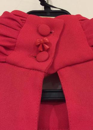 Нарядная красная блуза новая4 фото