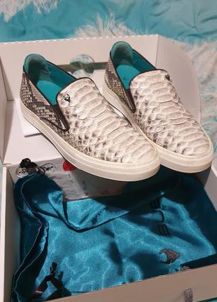 Оригінал нові сліпони макасины шкіра шкіряні пітон