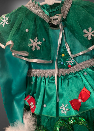 Карнавальна сукня ялинки ялинки костюм ялинки3 фото