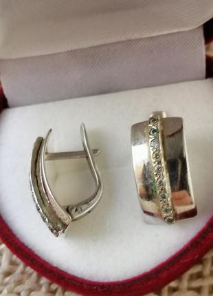 Серьги серебро (серебряный) 2