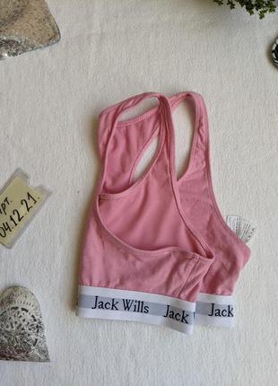 Розовый хлопковый топ jack wills 105 фото