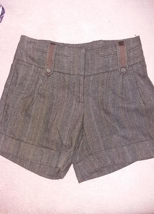 Теплые шорты на высокой талии от river island