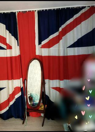 Штора флаг великобритании огромный1 фото