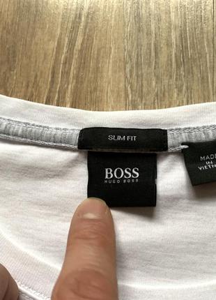 Чоловіча футболка бавовняна hugo boss slim fit6 фото