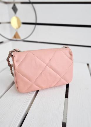 Стильна рожева жіноча міні сумочка італійська сумочка🇮🇹 з натуральної шкіри❤️ женская розовая милая мини сумочка из натуральной кожи3 фото