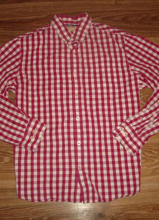 Рубашка john lewis, размер xl, с длинным рукавом, плотный хлопок