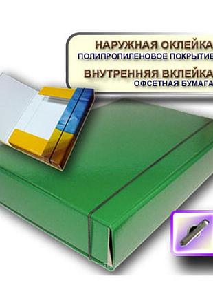 Папка на гумках item а4 306/06 60 мм зелена