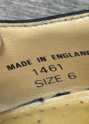 Туфли ботинки dr.martens 1461 england мужские черные кожаные 40 orig5 фото