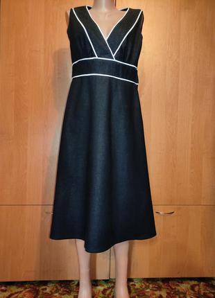 Шикарное льняное платье, лен, из льна пог-55 см