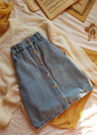 Юбка джинсовая трапеция спідниця денім6 фото