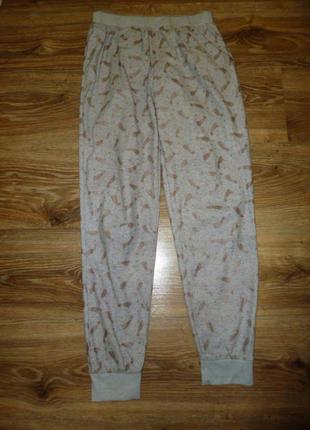 Теплые домашние штаны, пижамные штаны на 12-13 лет с кометами f&f