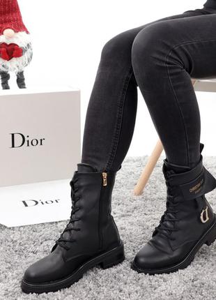 ❄️d10r black boots❄️чёрные женские зимние ботинки с мехом, жіночі зимові ботинки