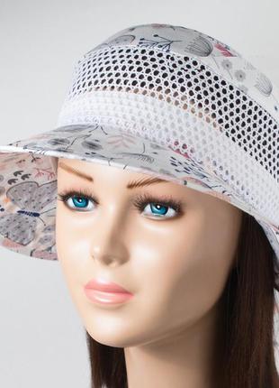 Летняя женская шляпа с кружевом "лиза" - 23021 клумба