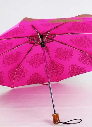Зонт от дождя "восточные мотивы" - 1007 розовый+золото2 фото