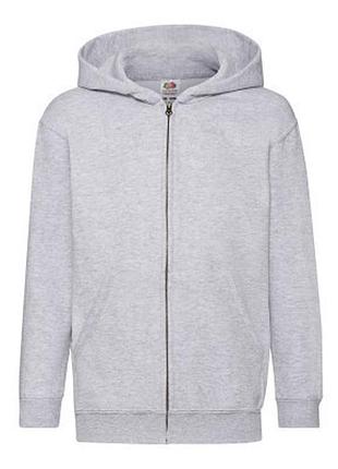 Толстовка на блискавці з подвійним капюшоном дитяча - 62045-94 сіро-ліловий