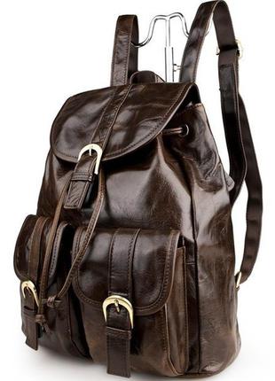 Рюкзак vintage 14234 коричневий2 фото