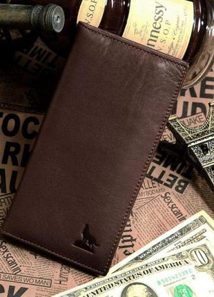 Бумажник мужской vintage 14153 коричневый